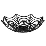 HALLOWEEN BASKET SPIDER WEB 27CM