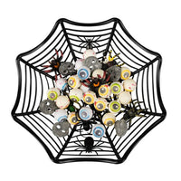 HALLOWEEN BASKET SPIDER WEB 27CM