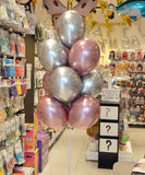 BOUQUET DE 10 BALLONS LATEX SHINY 33CM
