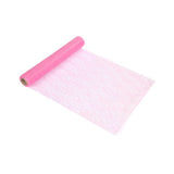 PINK DAMASK PAPER TABLECLOTH 1.18X5M