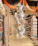 BOUQUET DE 10 BALLONS ALUMINIUM 45CM