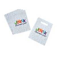 SET 6 SACS A BONBONS EN PAPIER 23CM ANNIVERSAIRE