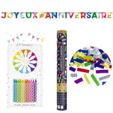 Pack Color Party - Anniversaire Multicolore avec Ballons & Déco
