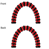 ARCHE DE BALLONS LATEX – SPIRALE OU DOMINO (2 À 4 COULEURS)