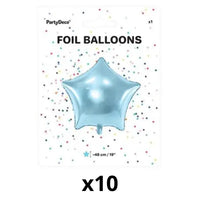 BALLON ETOILE 48CM BLEU CIEL