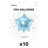 BALLON ETOILE 48CM BLEU CIEL