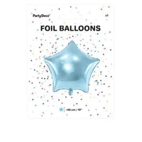 BALLON ETOILE 48CM BLEU CIEL