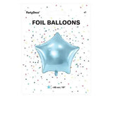 BALLON ETOILE 48CM BLEU CIEL