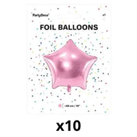BALLON ETOILE 48CM ROSE