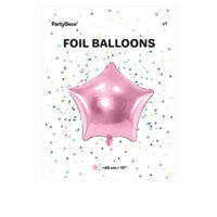 BALLON ETOILE 48CM ROSE
