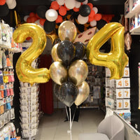 GOLD NUMBER 4 BALLOON 86CM