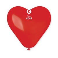 BAG OF 5 LATEX HEART BALLOONS 28/30CM