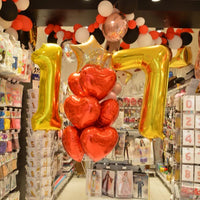 GOLD NUMBER 7 BALLOON 86CM