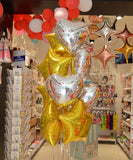 BOUQUET DE 10 BALLONS ALUMINIUM 45CM