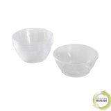 SET 6 REUSABLE PLASTIC PLATES 18CM GOLD