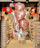 BOUQUET DE 10 BALLONS ALUMINIUM 45CM