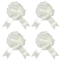 4 NŒUDS À TIRER 18 CM - BLANC
