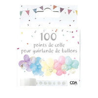 ROLL OF 100 BALLOON GLUE DOTS