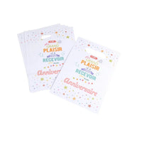SET 6 SACS A BONBONS EN PAPIER H23CM ANNIVERSAIRE
