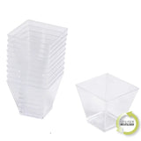 SET 6 REUSABLE PLASTIC PLATES 18CM GOLD