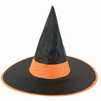 CHAPEAU SORCIERE NOIR/ORANGE