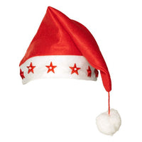 RED STARS CHRISTMAS HAT