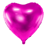 ballon cœur fuschia