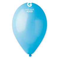 BAGS OF LATEX BALLOONS COLOR LIGHT BLUE 28/30CM
