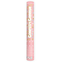 CONFETTI CANNON 40CM GOLD+SILVER CIRCLE