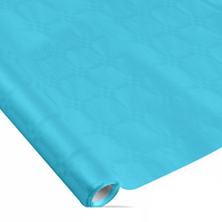 BLUE DAMASK PAPER TABLECLOTH 1.18X5M