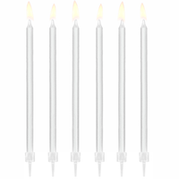 WHITE CANDLES 14CM X12