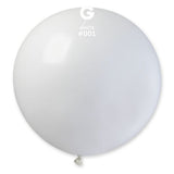 Ballon latex 80cm couleur blanc