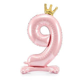 STANDING BALLOON NUMBER 9 PINK 84CM