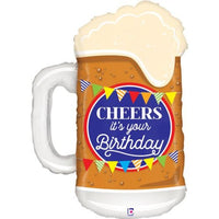 BIRTHDAY BALLOON BEER MUG 51x74CM