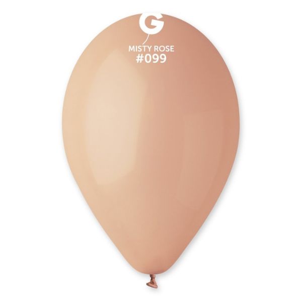 BAGS OF MISTY PINK COLOR LATEX BALLOONS 28/30CM 