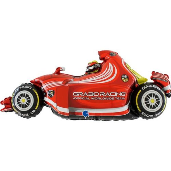 RED RACING CAR BALLOON 100x41CM
