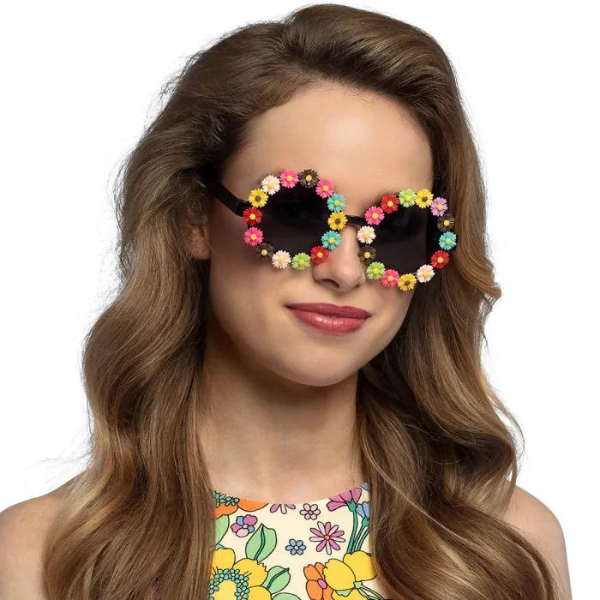 LUNETTE FESTIVE FLEURS L'ACCESSOIRE DE FÊTE IDÉAL POUR DES SOIRÉES