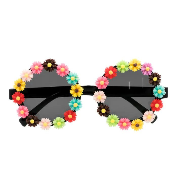 LUNETTE FESTIVE FLEURS L'ACCESSOIRE DE FÊTE IDÉAL POUR DES SOIRÉES