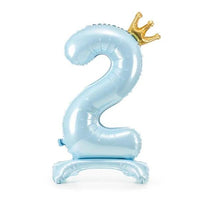 STANDING BALLOON NUMBER 2 BLUE 84CM