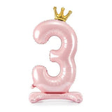 STANDING BALLOON NUMBER 3 PINK 84CM