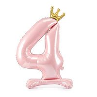 STANDING BALLOON NUMBER 4 PINK 84CM