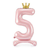 STANDING BALLOON NUMBER 5 PINK 84CM