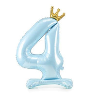 STANDING BALLOON NUMBER 4 BLUE 84CM