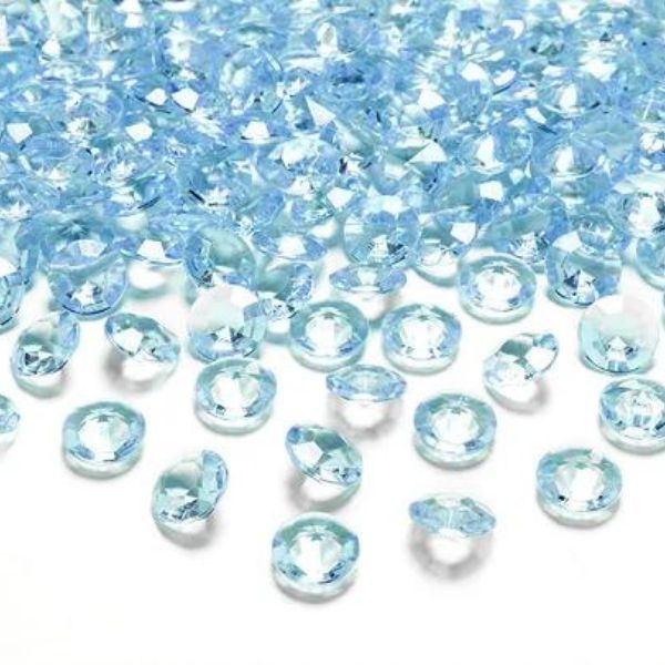 BAG OF 100 TURQUOISE DIAMOND CONFETTIS