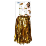 SET 2 METALLIC GOLD POMPOMS