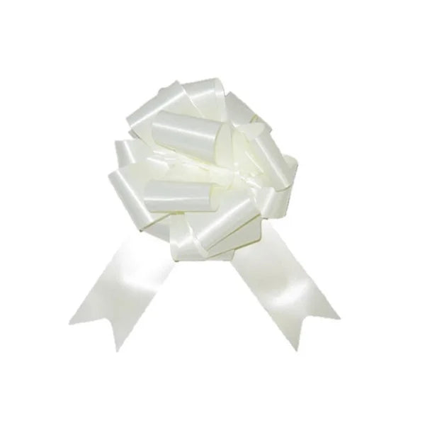 4 NŒUDS À TIRER 18 CM - BLANC