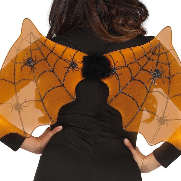 AILES DE CHAUVE-SOURIS ORANGE 60X35 CMS