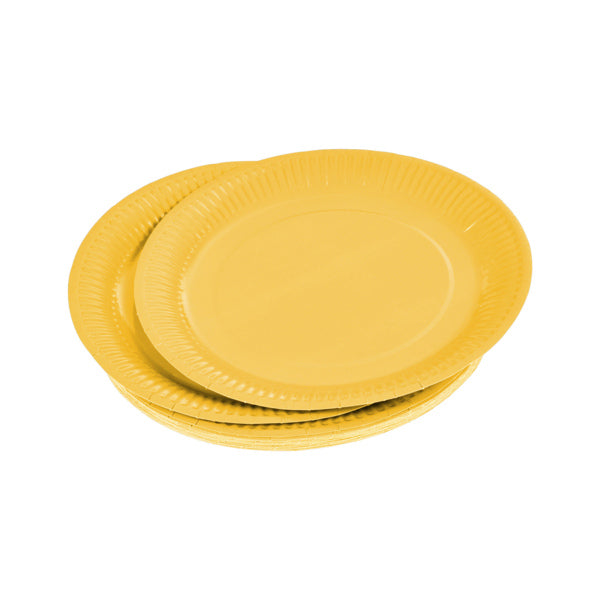 SET OF 20 SUSTAINABLE RED PAPER PLATES 18CM