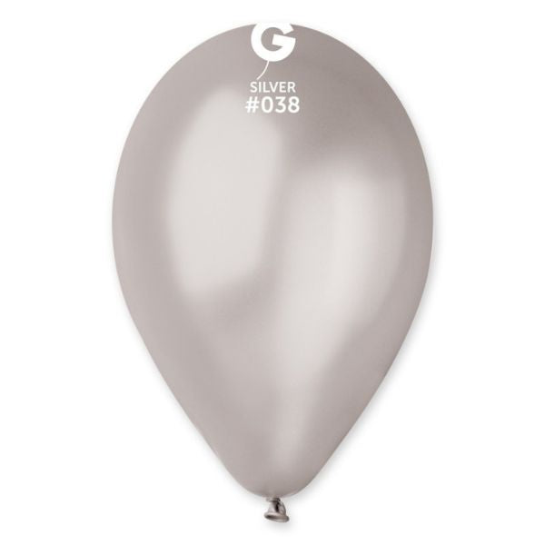 lot de ballons argent 30 cm en latex biodégradable pour décoration de fête