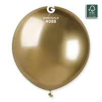 Ballon latex 48cm couleur or brillant